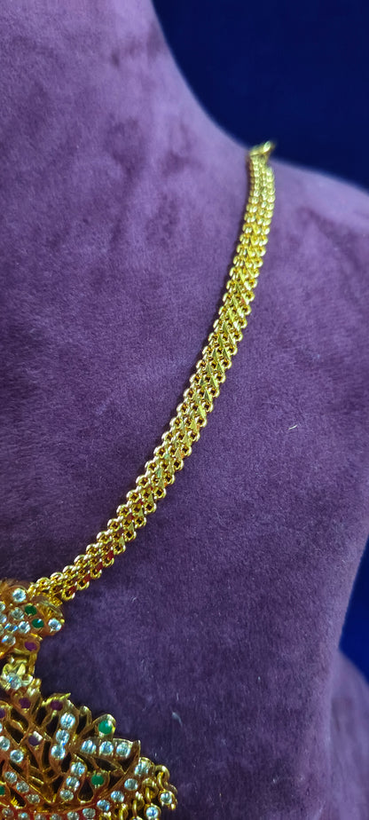 Panchaloham simple nanupatti necklace and