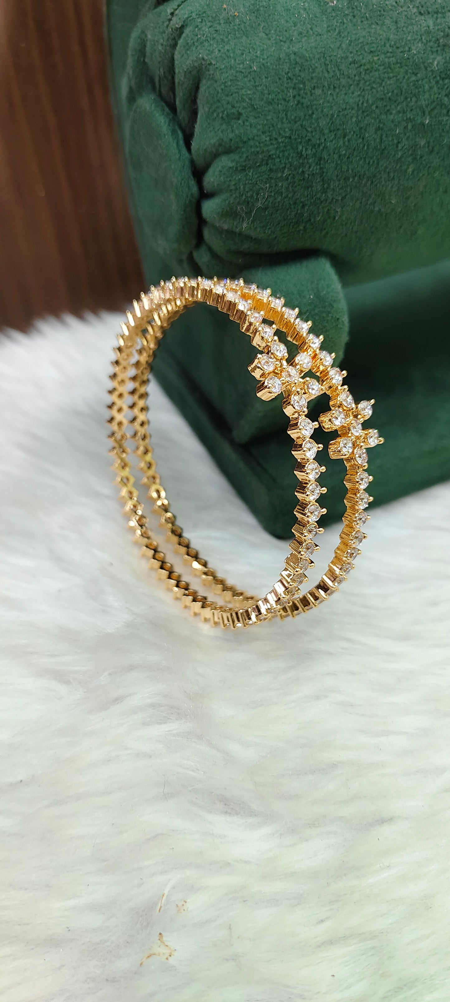 Pure panchaloham daimond look kada bangle