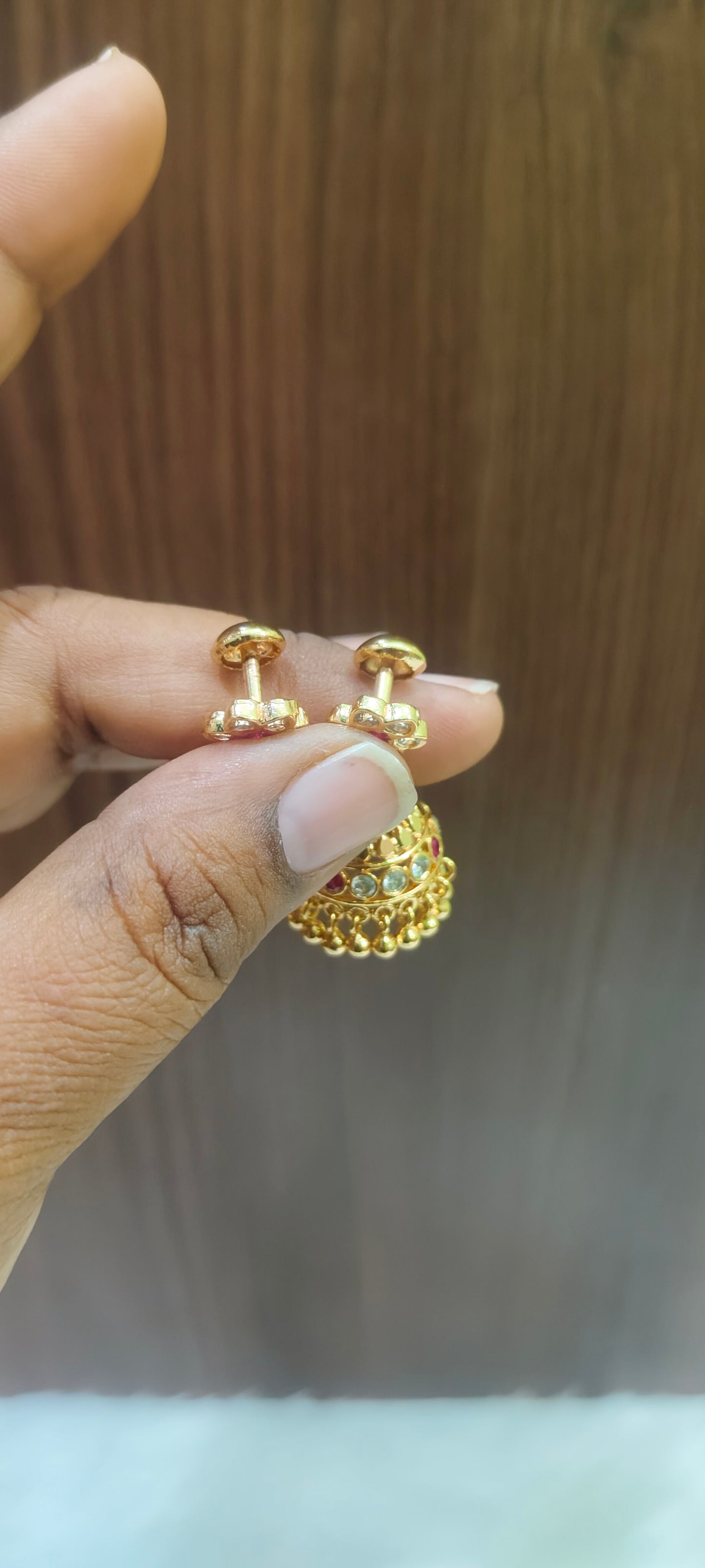 Pure panchaloham medium Jumkas