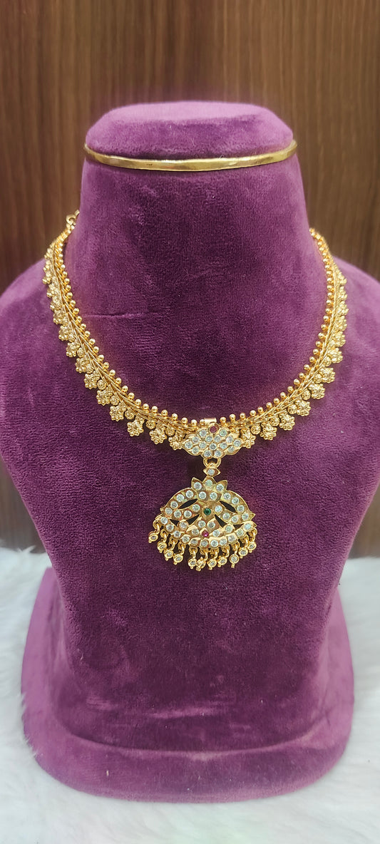 Pure panchaloham traditional necklace (pendant design may changes)