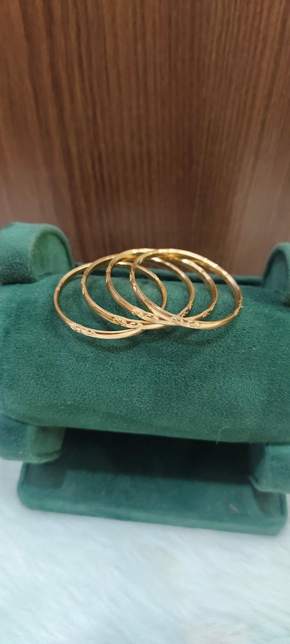 Pure panchaloham unpolished 4 bangles for kids below 1 year