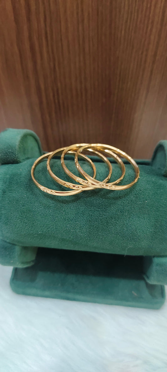 Pure panchaloham unpolished 4 bangles for kids below 1 year