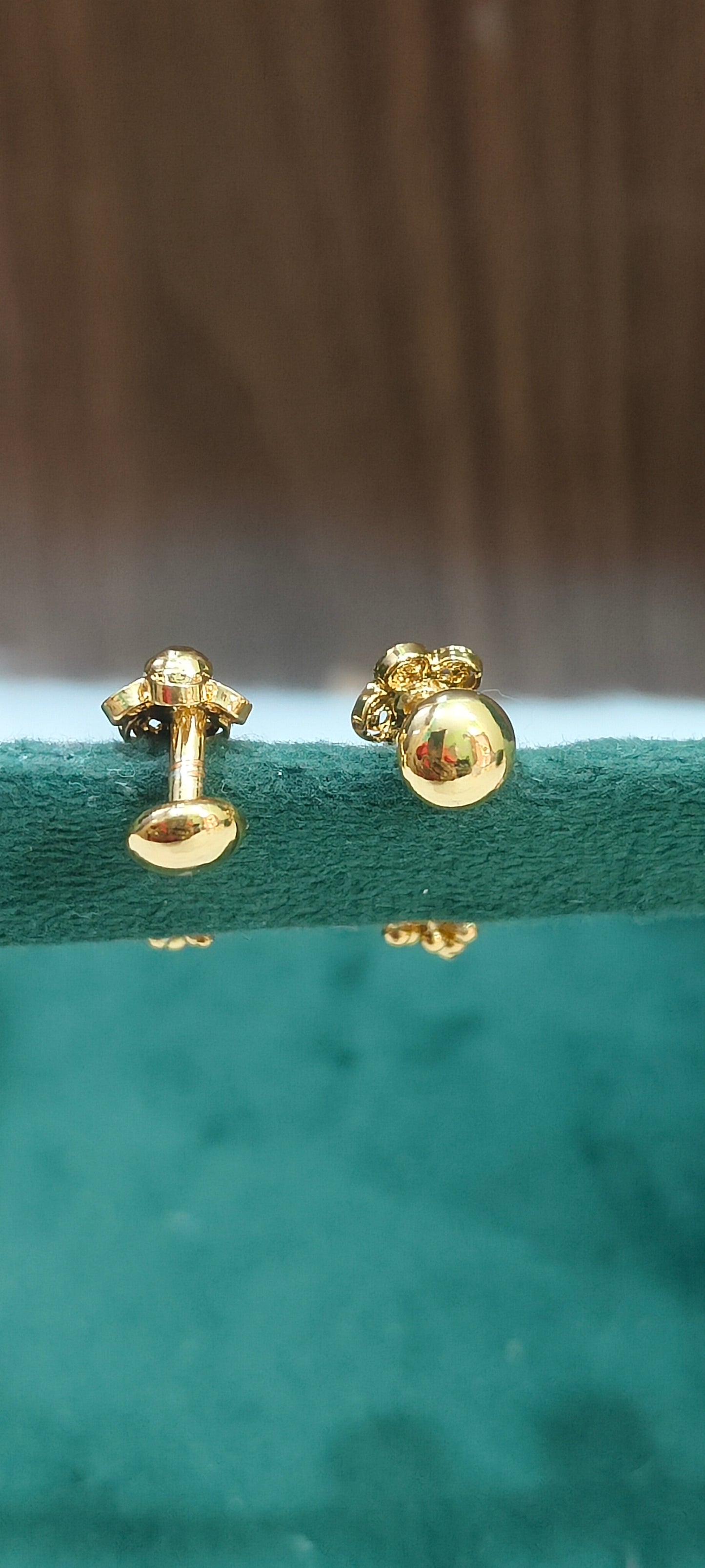 Premium micro gold plated gold look jumkas