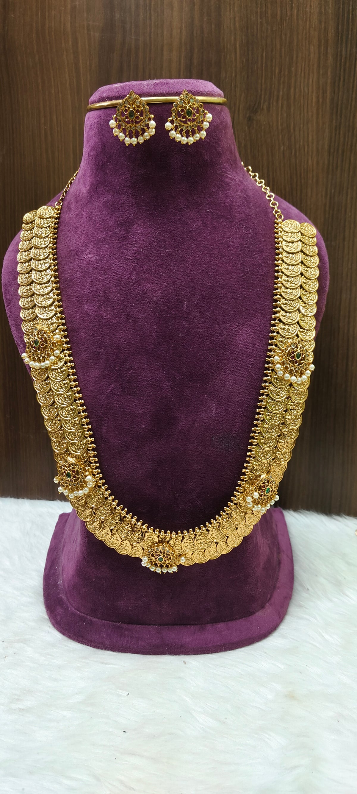 Premium gold look double line kasumala will 28" length
