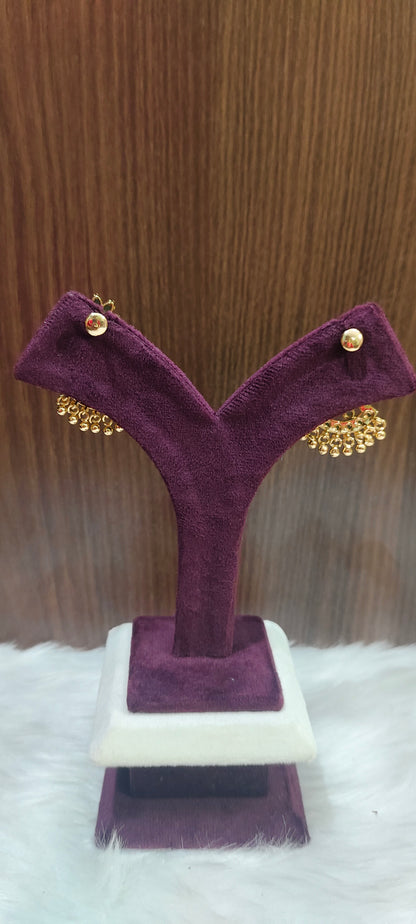 Pure panchaloham vintage look necklace and earrings combo