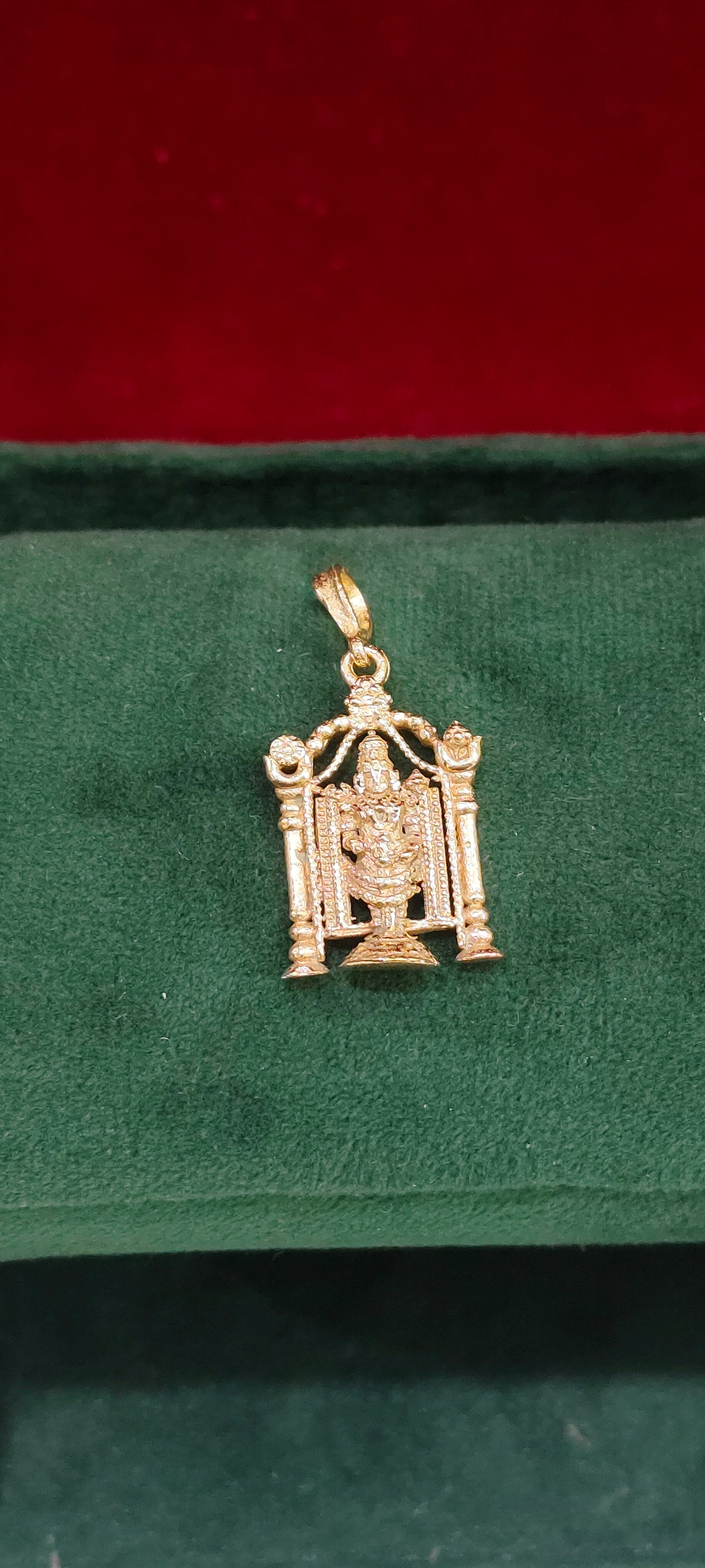 Pure panchaloham unpolished balaji pendant