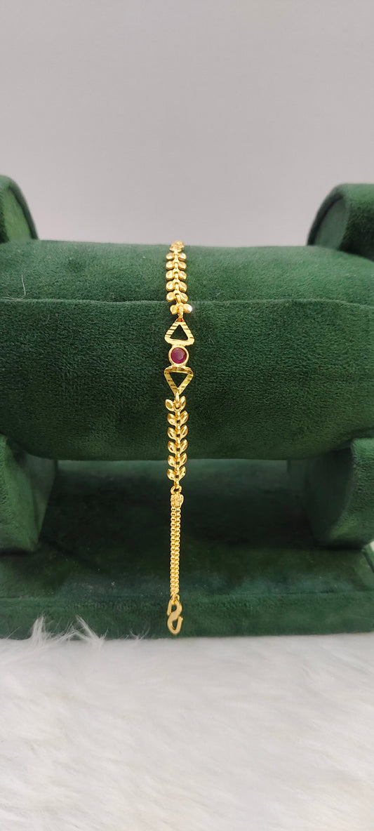 100% gold look ladies bracelet