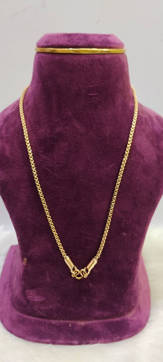 Pure panchaloham 18" length short chain bharthi model