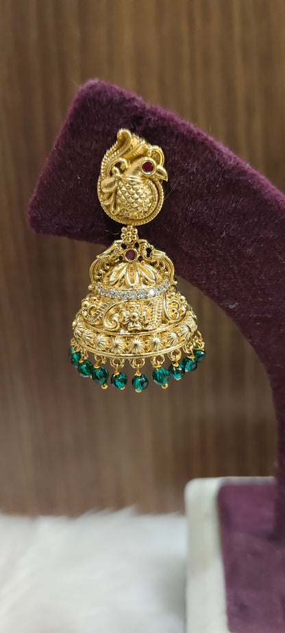 Premium nakshi bridel jumkas