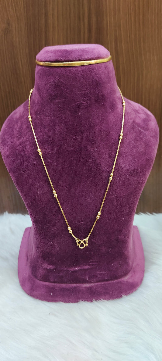 Pure panchaloham unpolished 18" length short chain