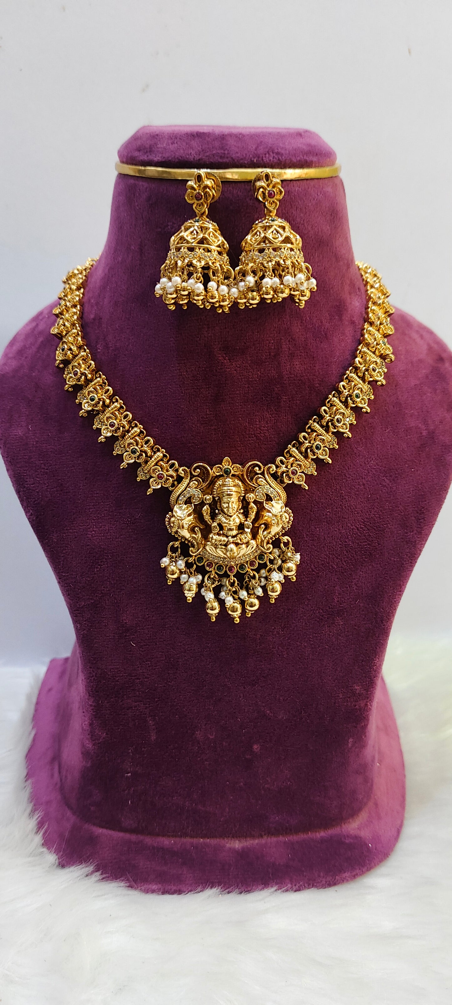 Premium nakshi necklace set