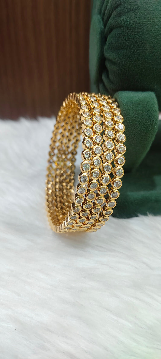 Pure panchaloham diamond look 4 bangles