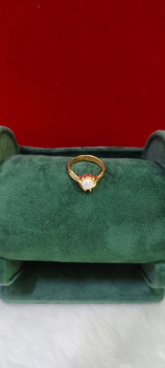 Pure panchaloham unpolished mutyam ring