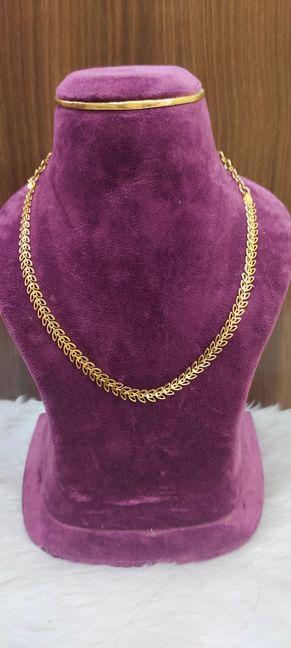 Premium micro gold plated simple necklace