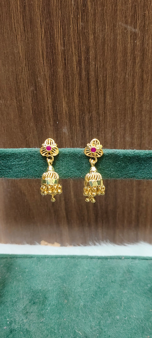 80's old gold model jumkas (panjaram buttalu)