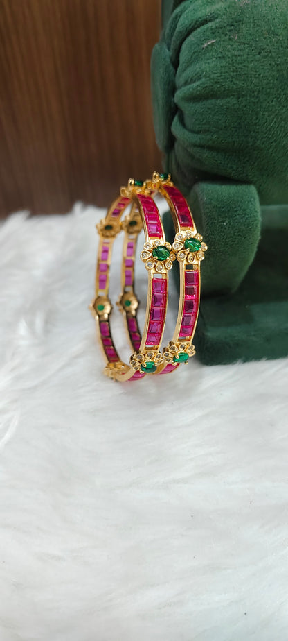 Premium gold look  2 bangles