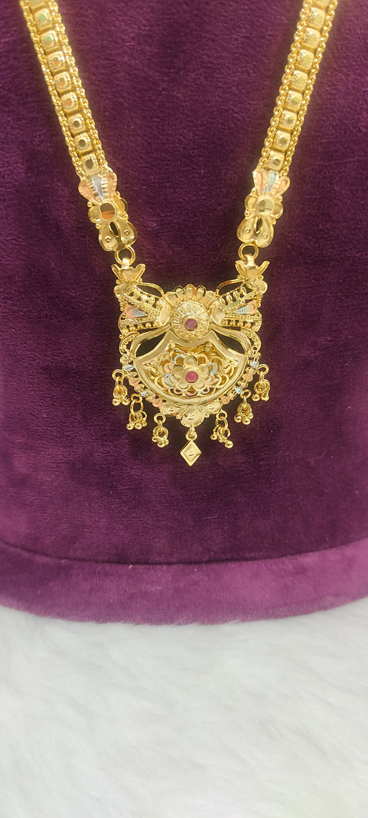 100% gold look 28" length simple long haram