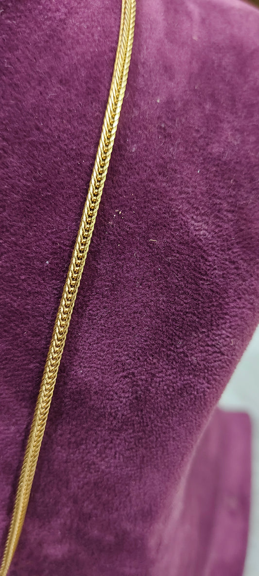 Pure panchaloham unpolished v cut 18" length short chain