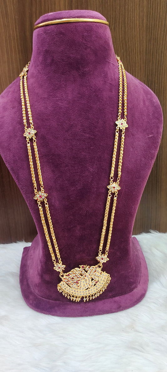 Pure panchaloham unique style chain long haram