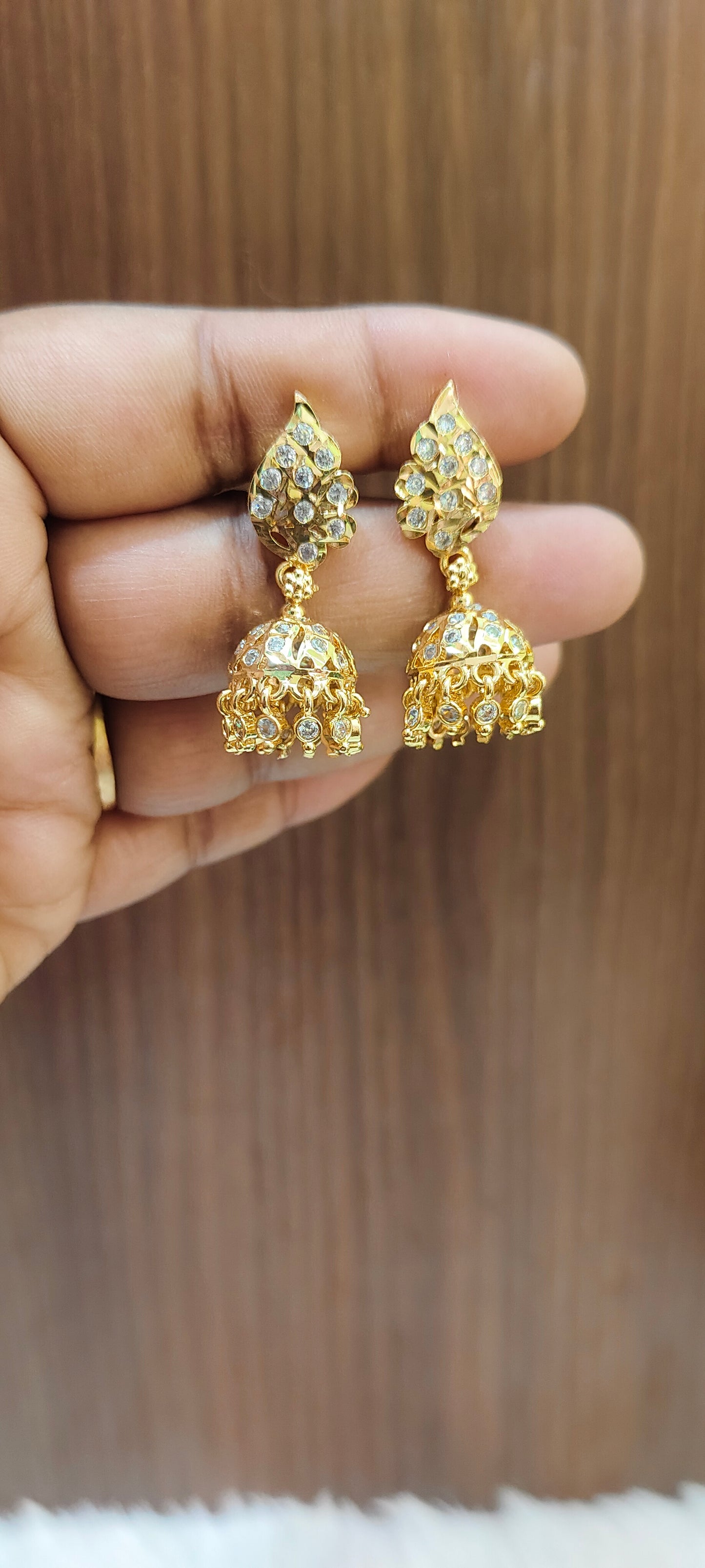 Pure panchaloham medium big jumkas