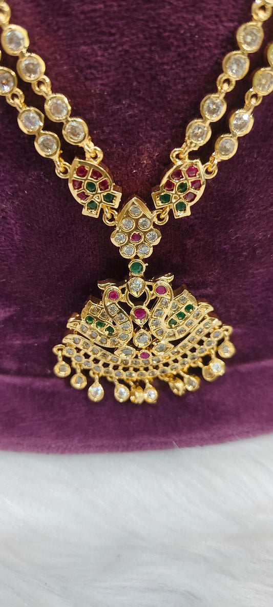 Pure panchaloham 2 line 20" length necklace