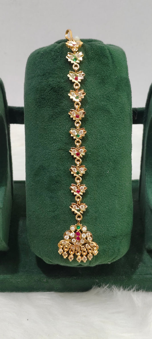 Pure panchaloham gold look mangtika( tika design may changes)