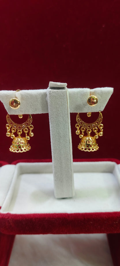 Pure panchaloham Chandbali earrings