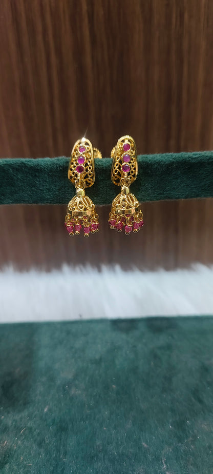 Premium micro gold plated daily wear kids jumkas