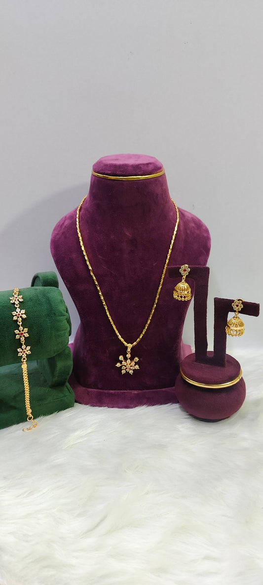 Pure panchaloham 3 set combo ( only chain not panchaloham)