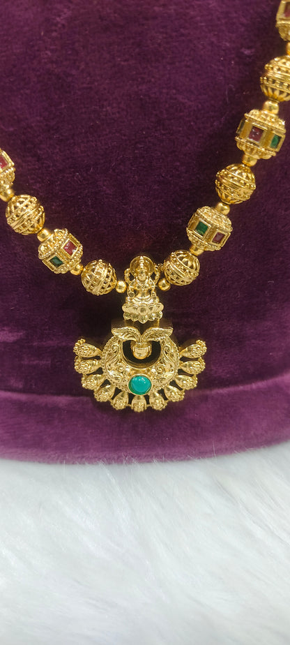 Premium antique nakshi beads chain with 18" length