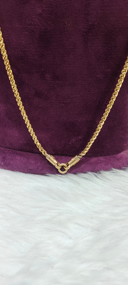 Pure panchaloham unpolished 30" length rope chain