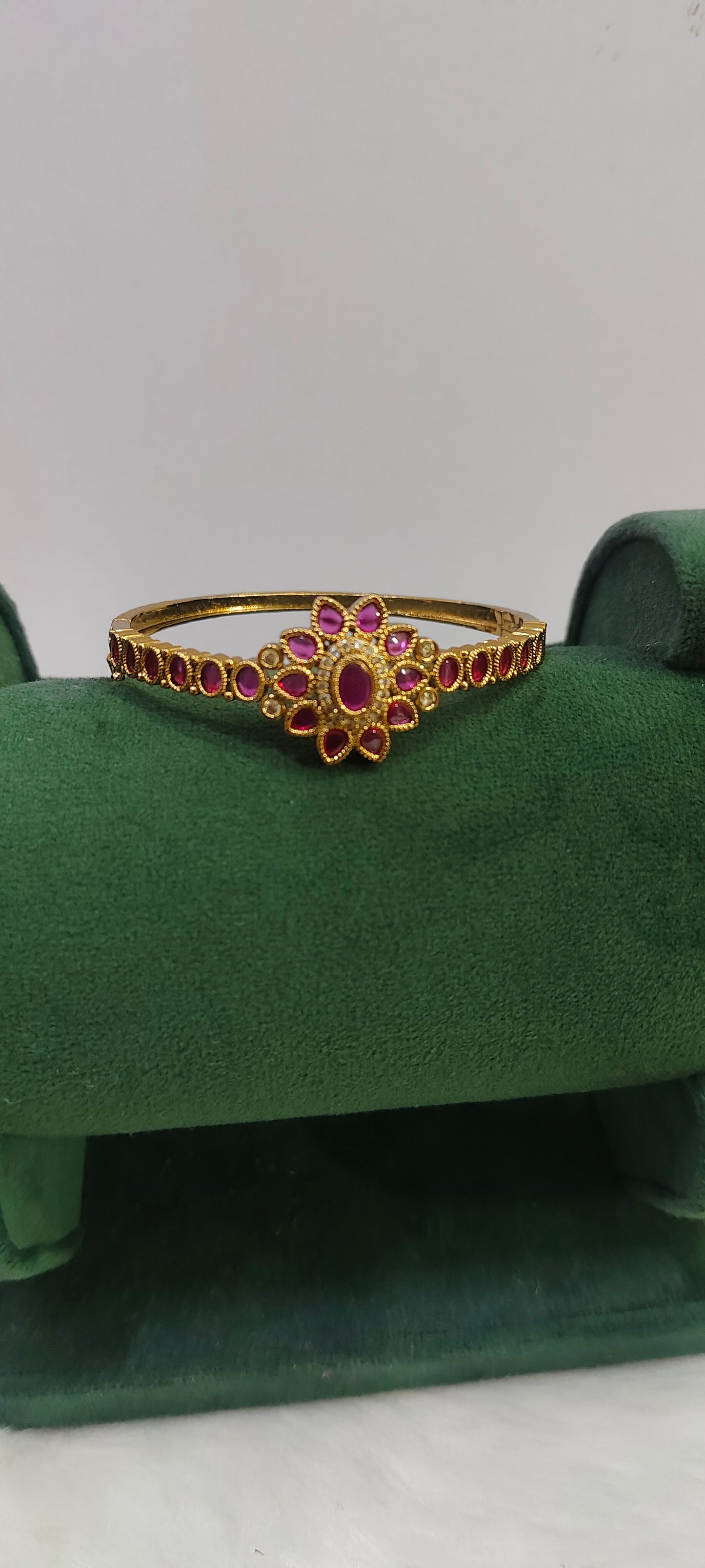 Premium antique ruby kada bracelet for women