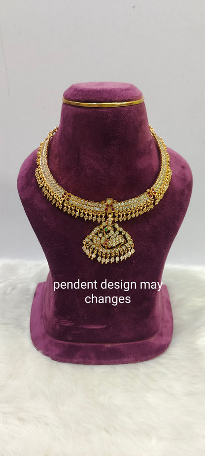 Pure panchaloham vintage look kante necklace