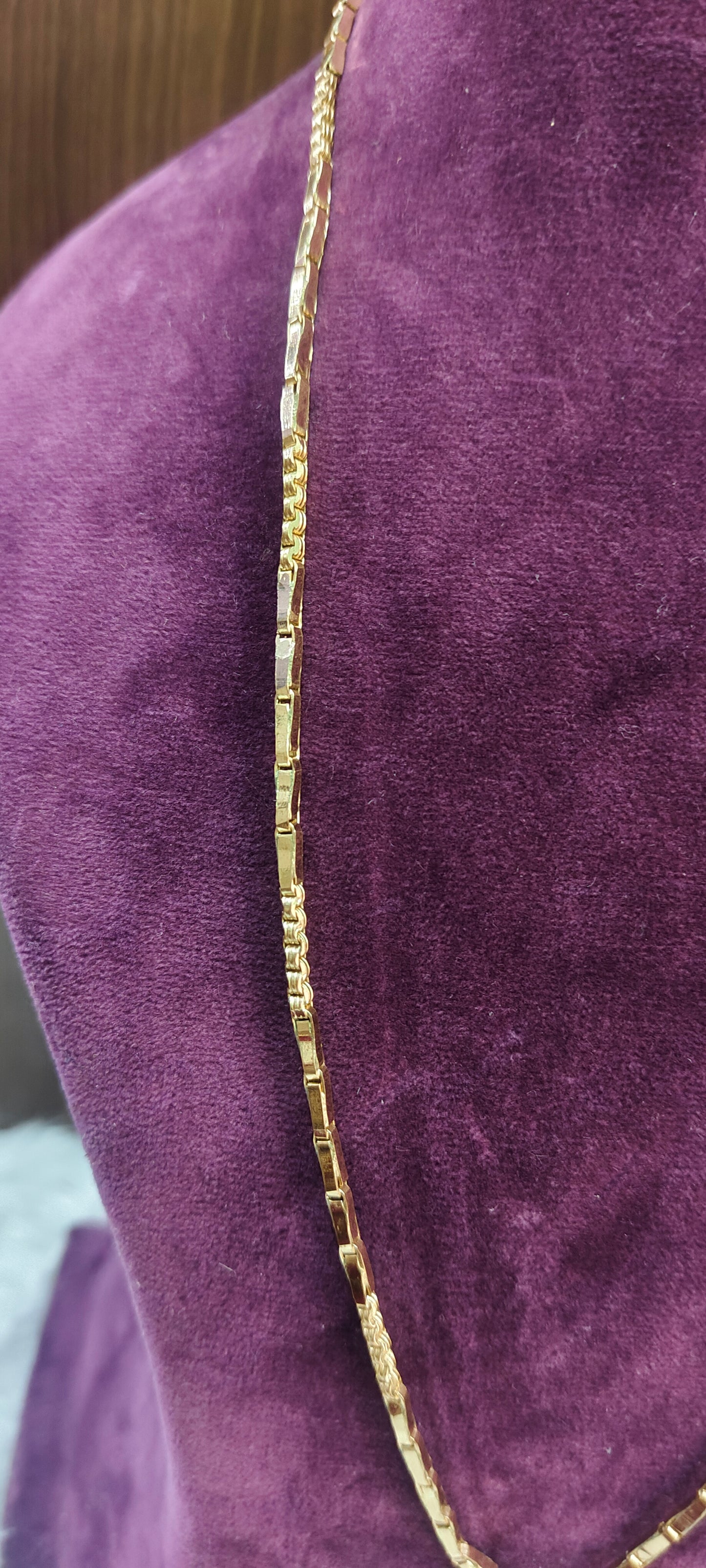 Pure panchaloham unpolished 24 " length anjali cutting thali chain
