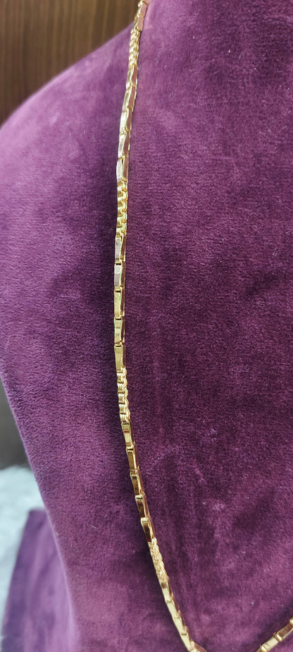 Pure panchaloham unpolished 24 " length anjali cutting thali chain