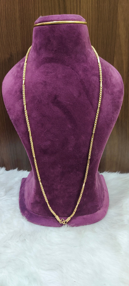 Pure panchaloham unpolished bharthi model 10+1 chain