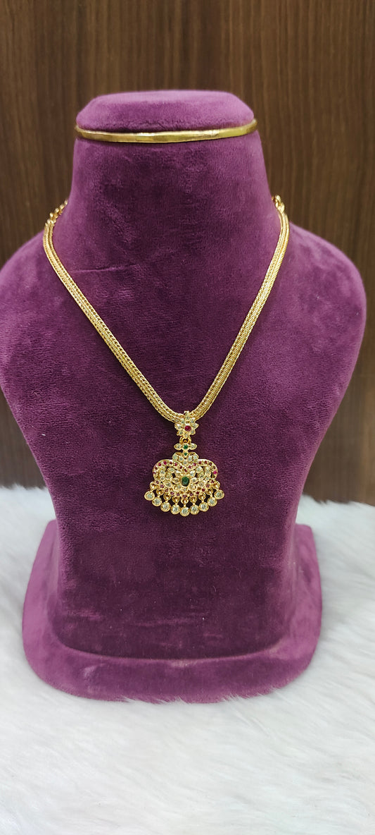 Pure panchaloham vintage look nanupatti necklace