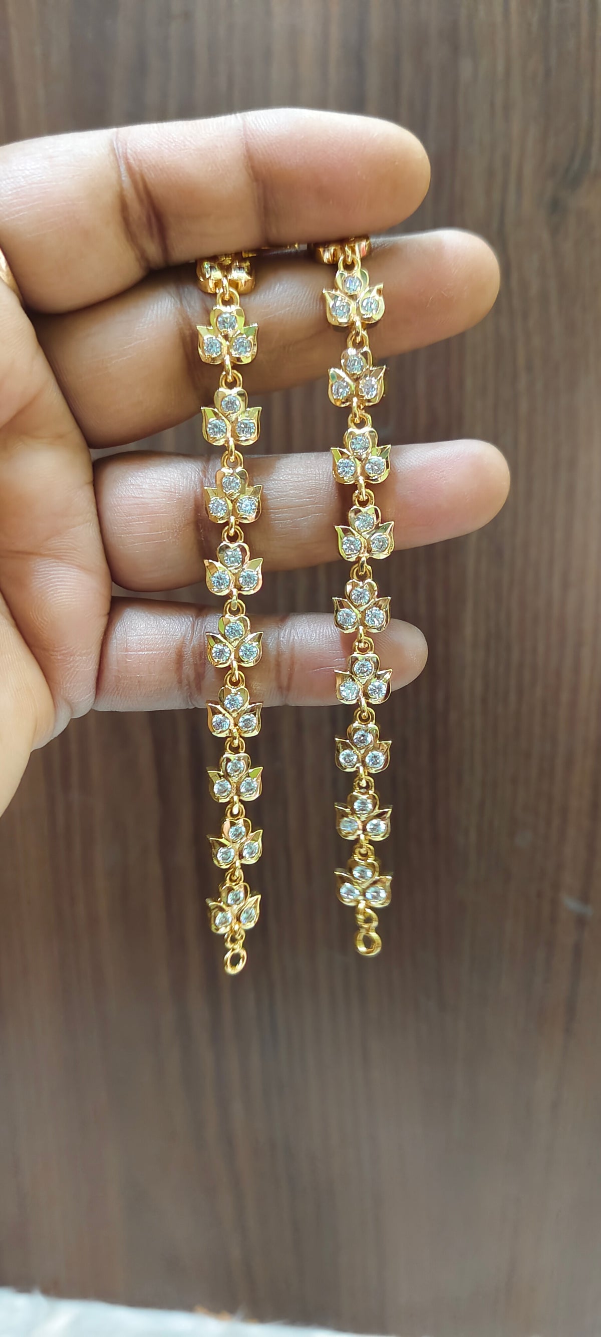 Pure panchaloham daimond look flower maati