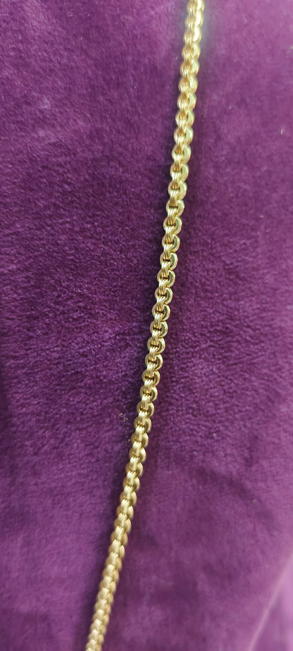 Pure panchaloham unpolished malbar model 24" length thali chain