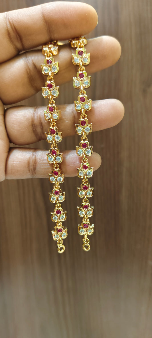 Pure panchaloham daimond look flower maati