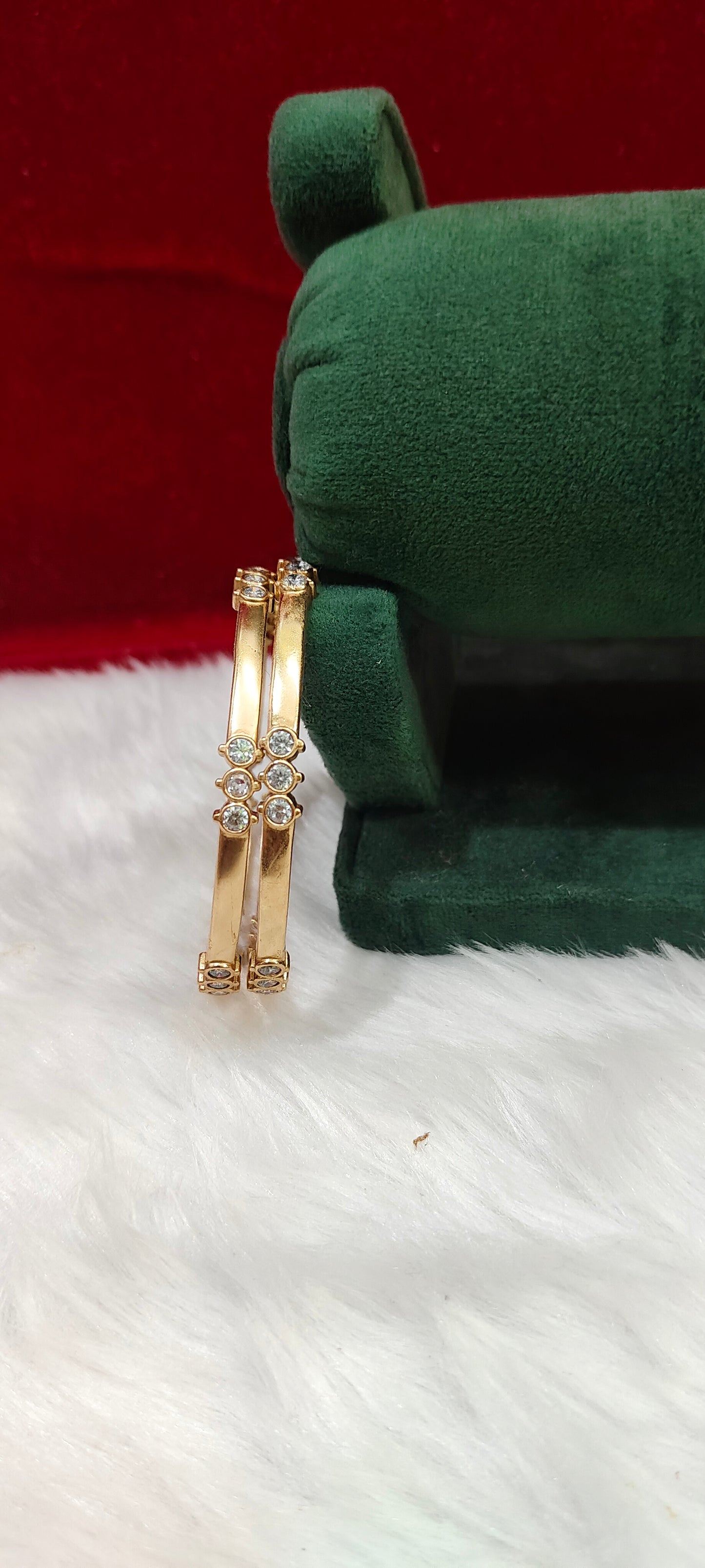 Pure panchaloham unpolished 2 bangles