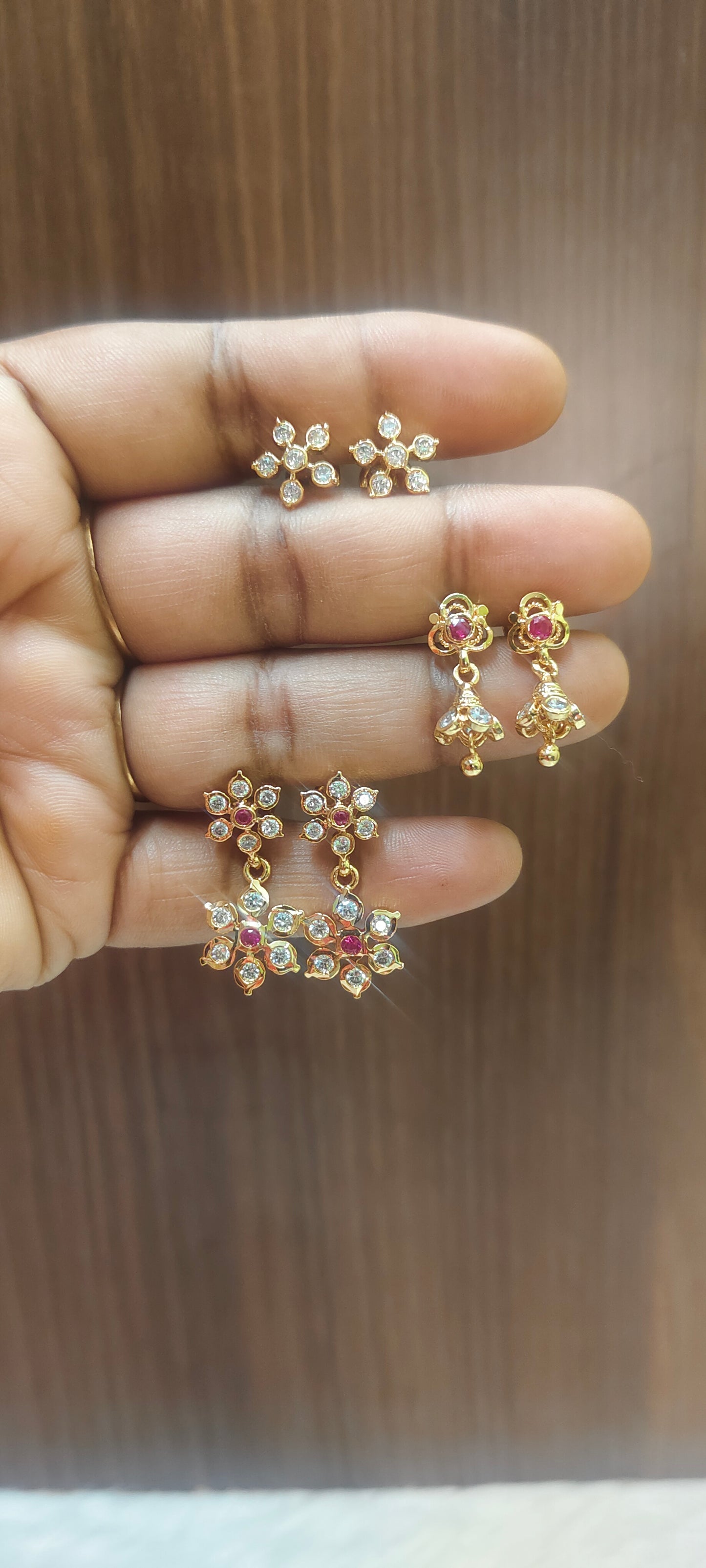 Pure panchaloham 3 set earrings combo