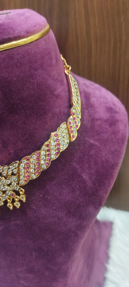 Pure panchaloham royal look kante( please avoid this necklace if u have broad neck)