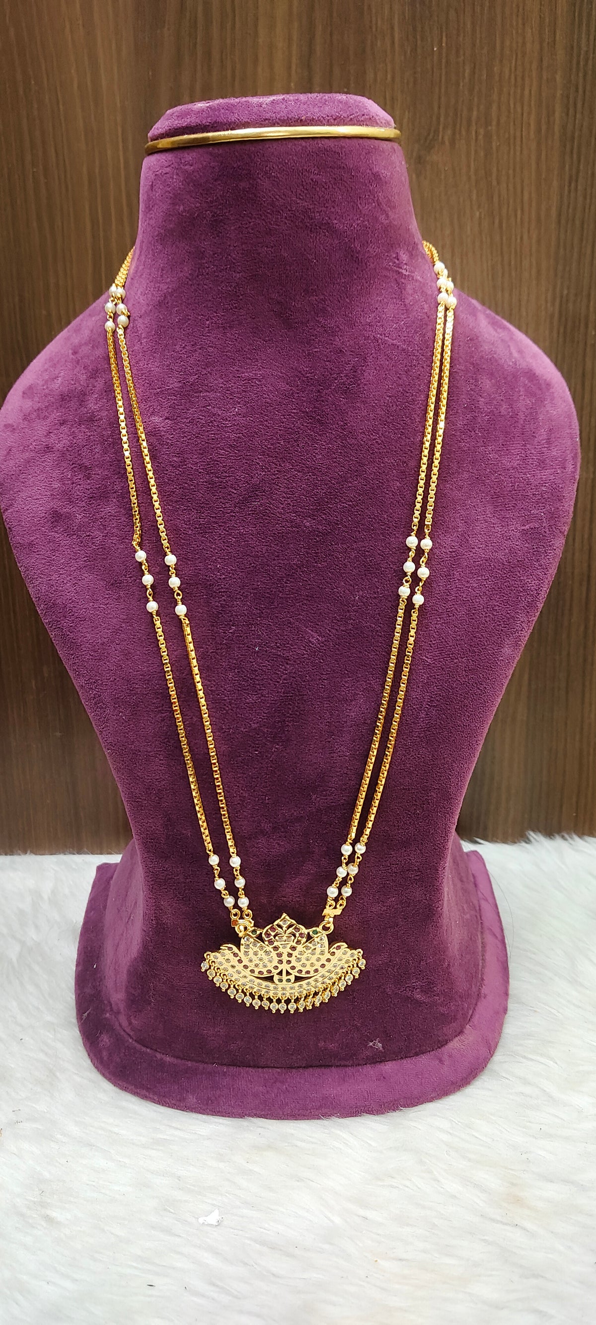Panchaloham vintage look 28" length long pendant chain( chain not panchaloham)