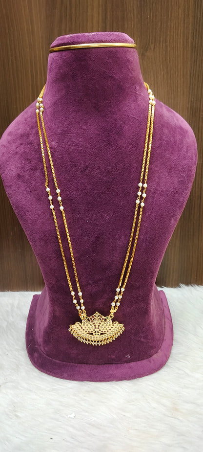 Panchaloham vintage look 28" length long pendant chain( chain not panchaloham)