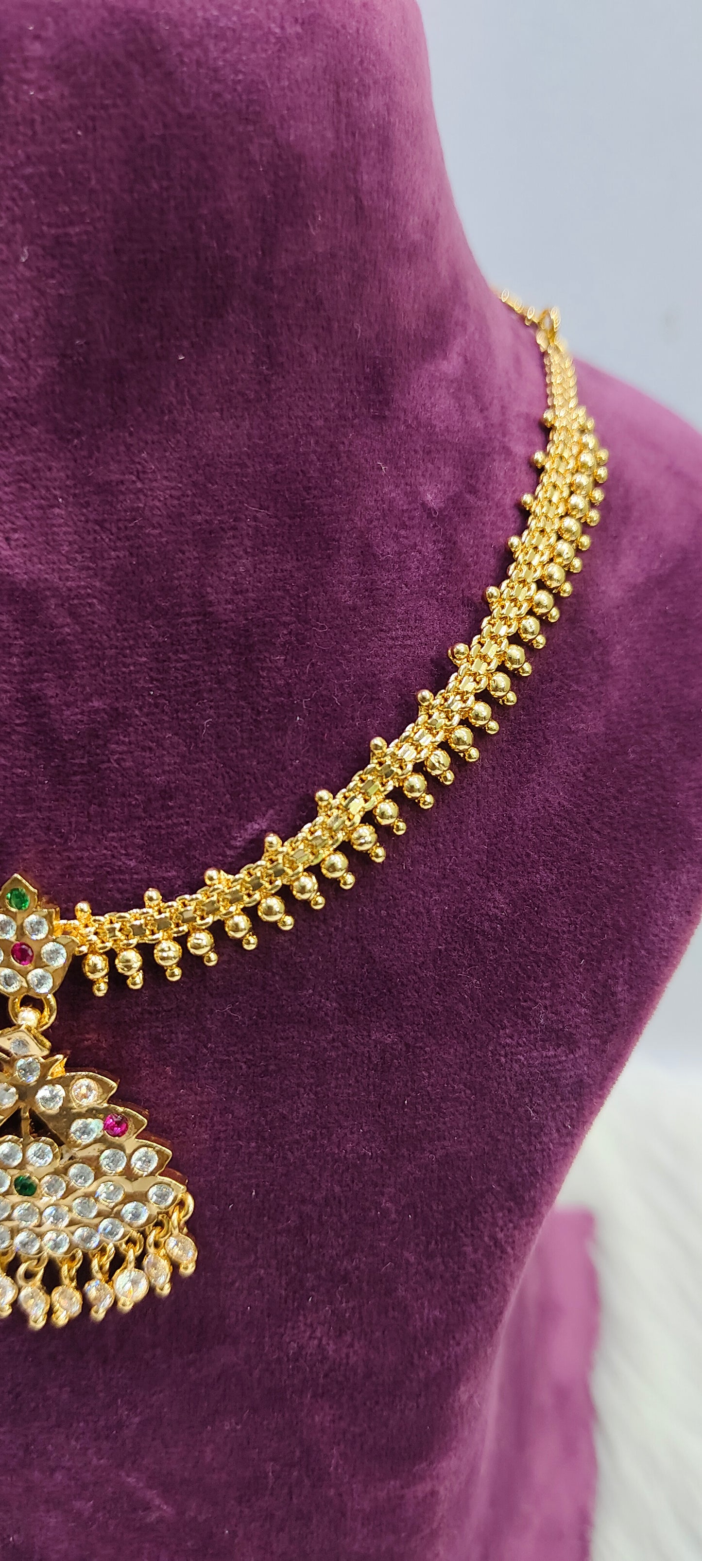 Pure panchaloham vintage look necklace