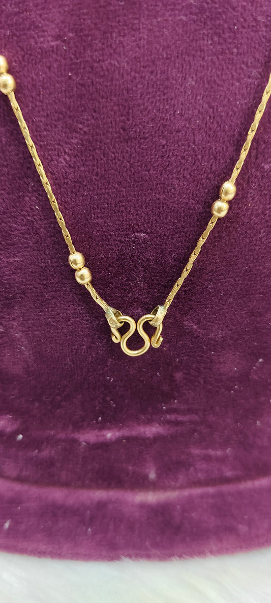 Pure panchaloham unpolished 18" length short chain