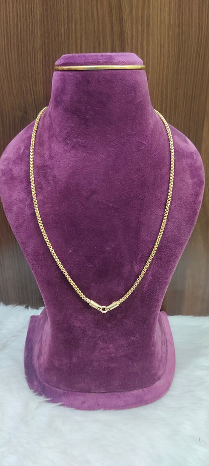 Pure panchaloham unpolished 24 " length bharathi model thali chain