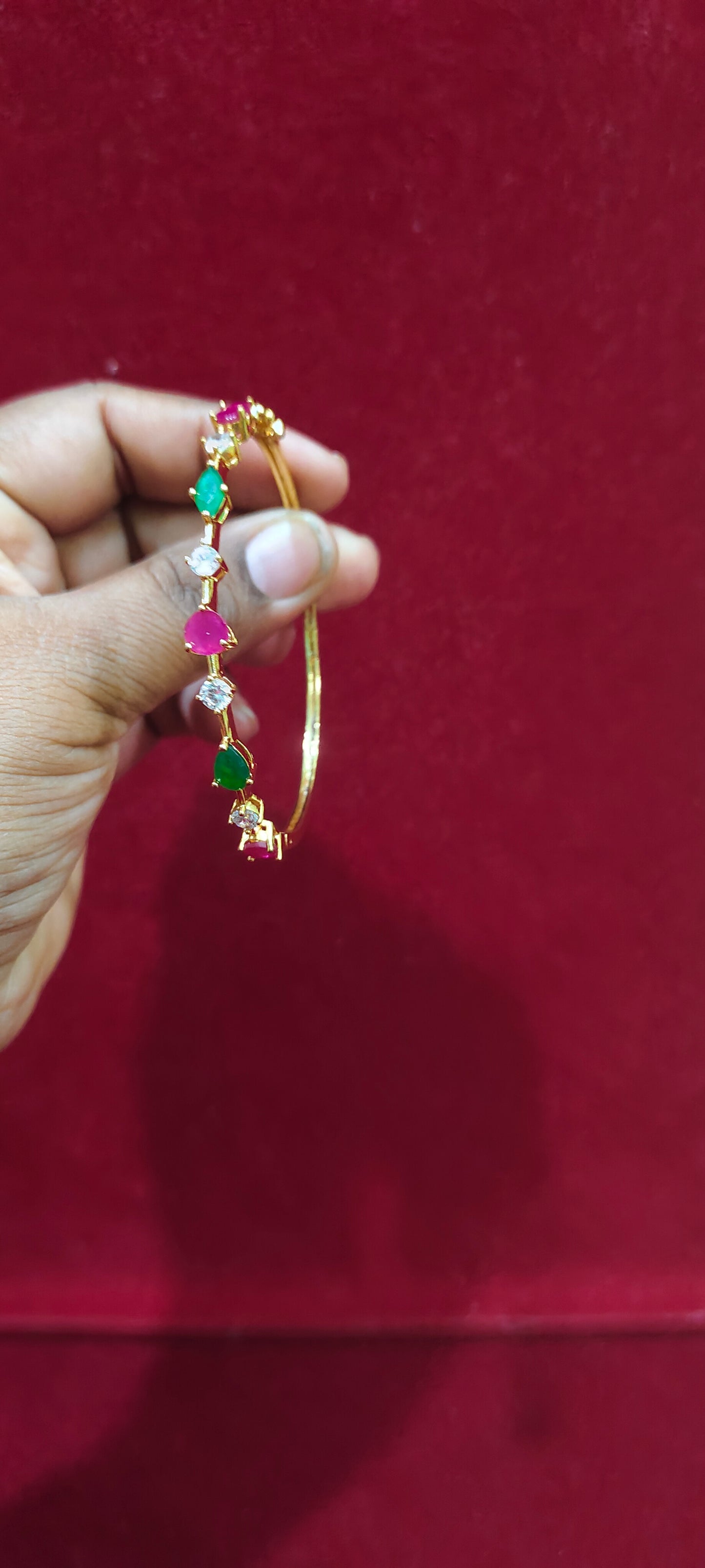 Gold look openable kada