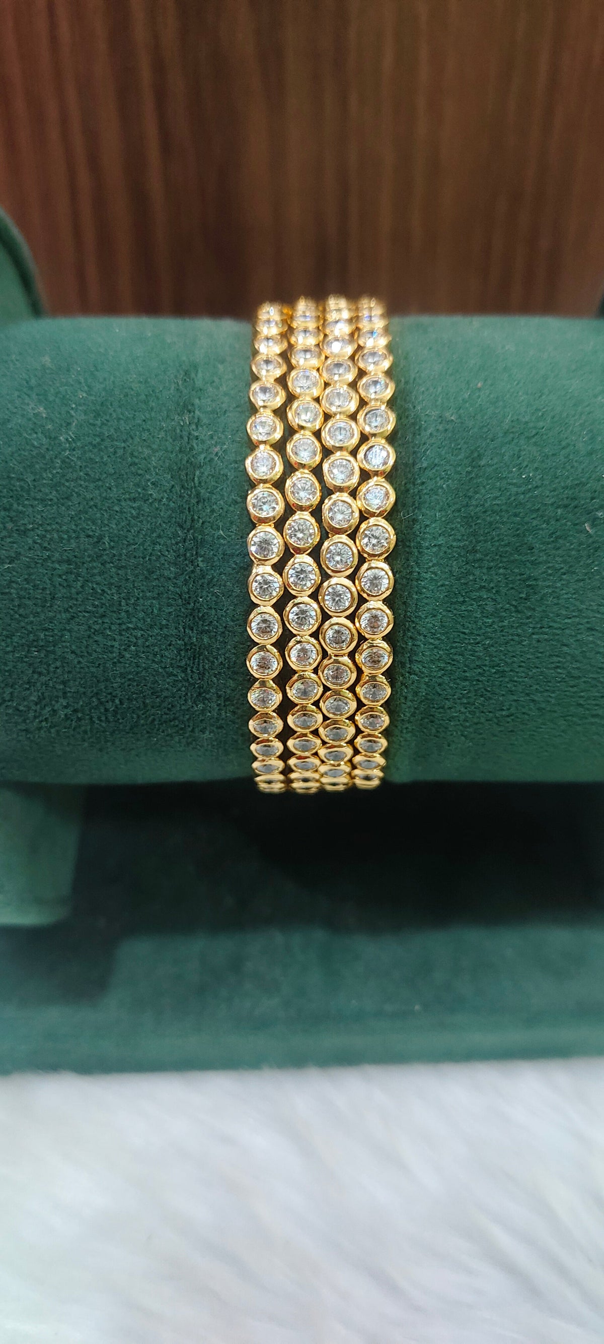 Pure panchaloham diamond look 4 bangles